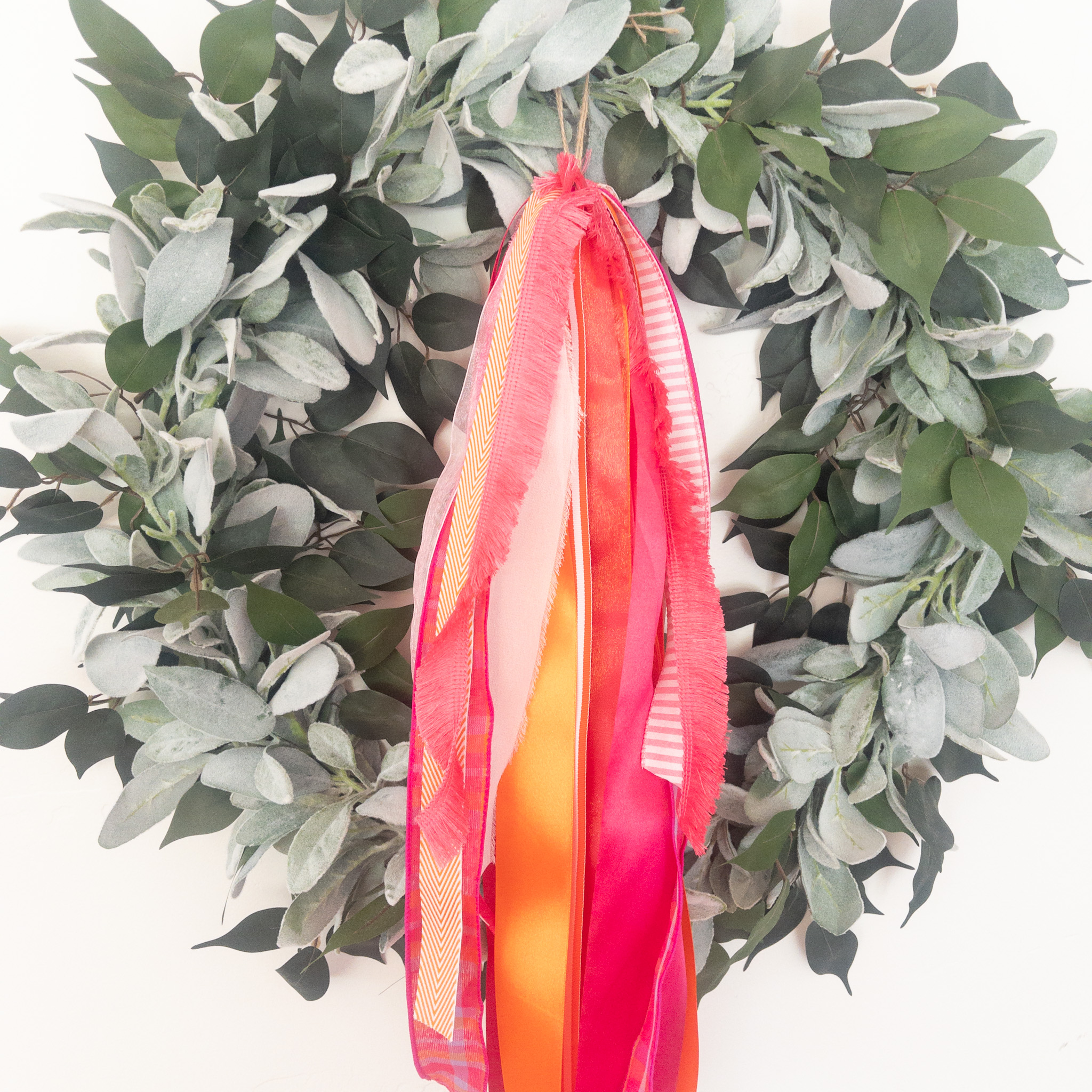 Hot Pink and Citrus Long Ribbon Set