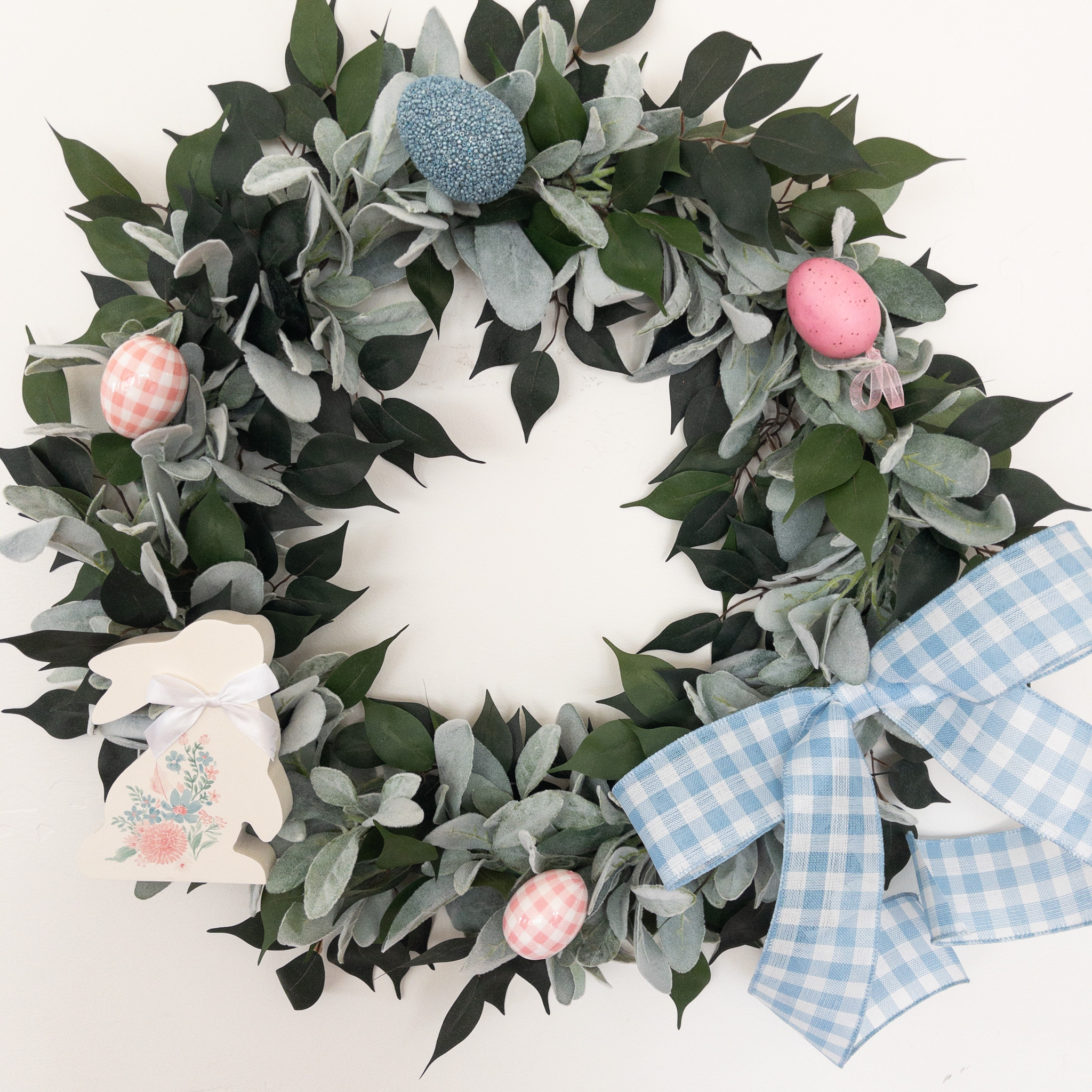 Floral Bunny and Eggs