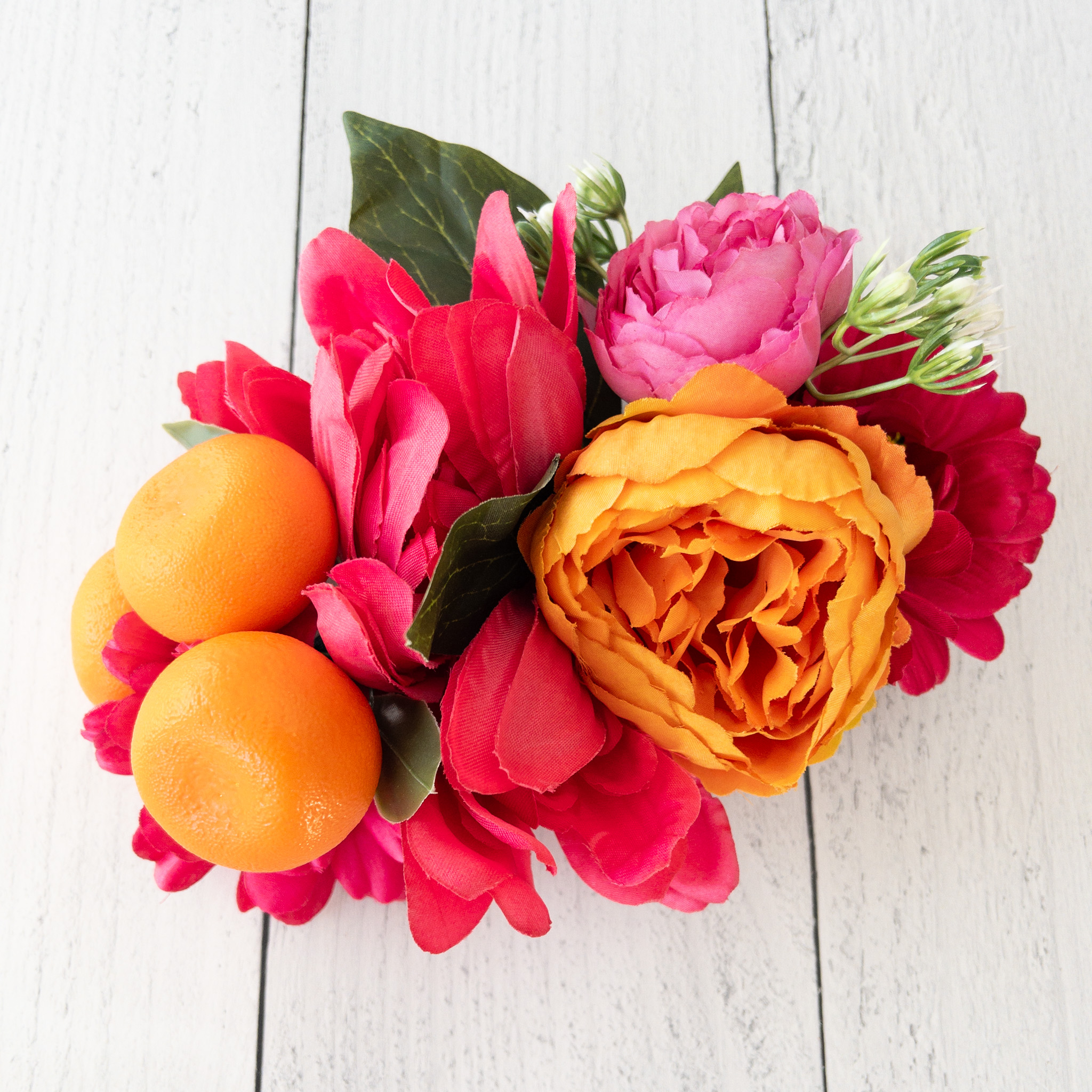 Raspberry Tangerine Floral Sections - Image 2