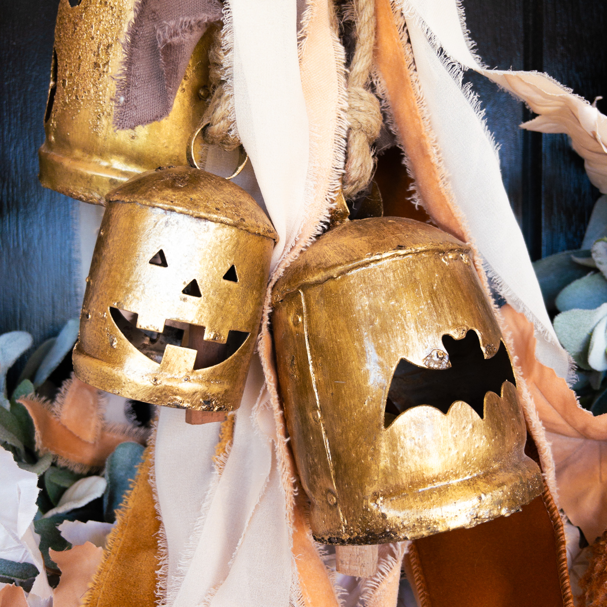 Rustic Gold Bat Bell - Image 2