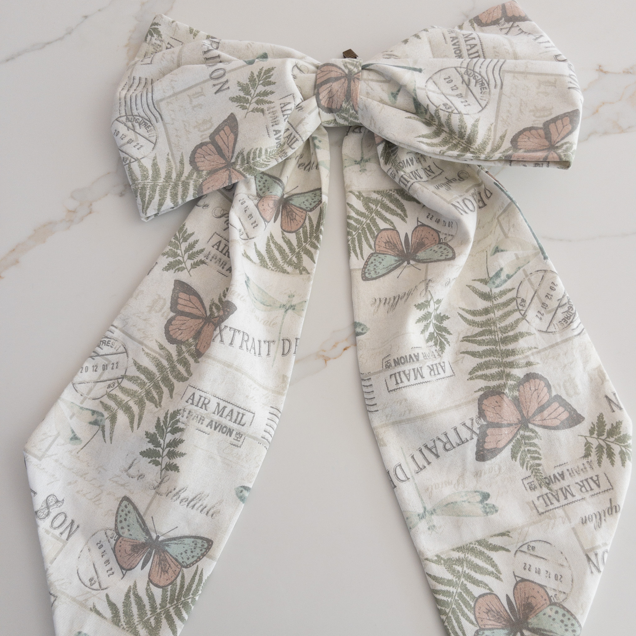 X-Large Handmade Fabric Bow Butterfly