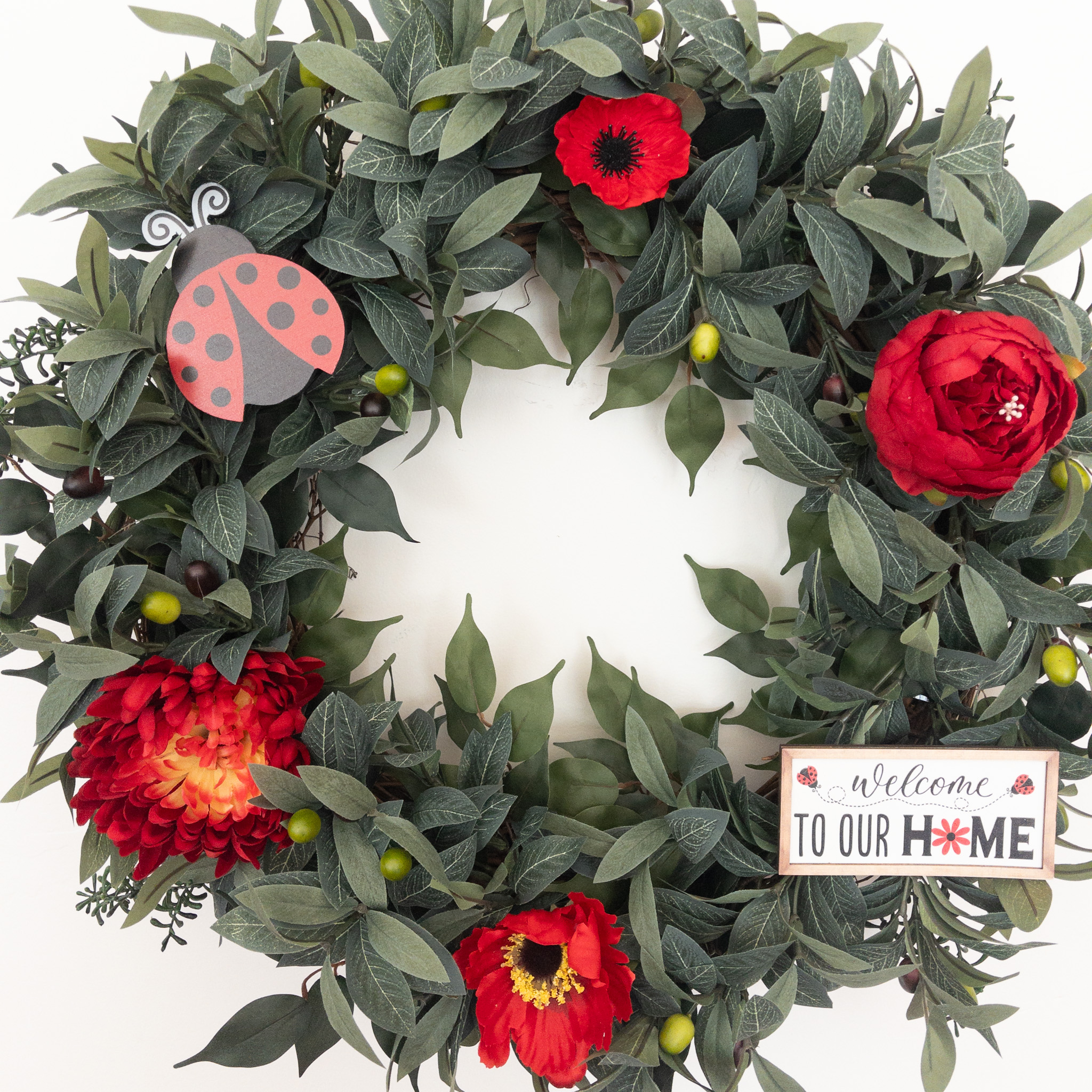 Lady Bug Red Flowers - Image 2
