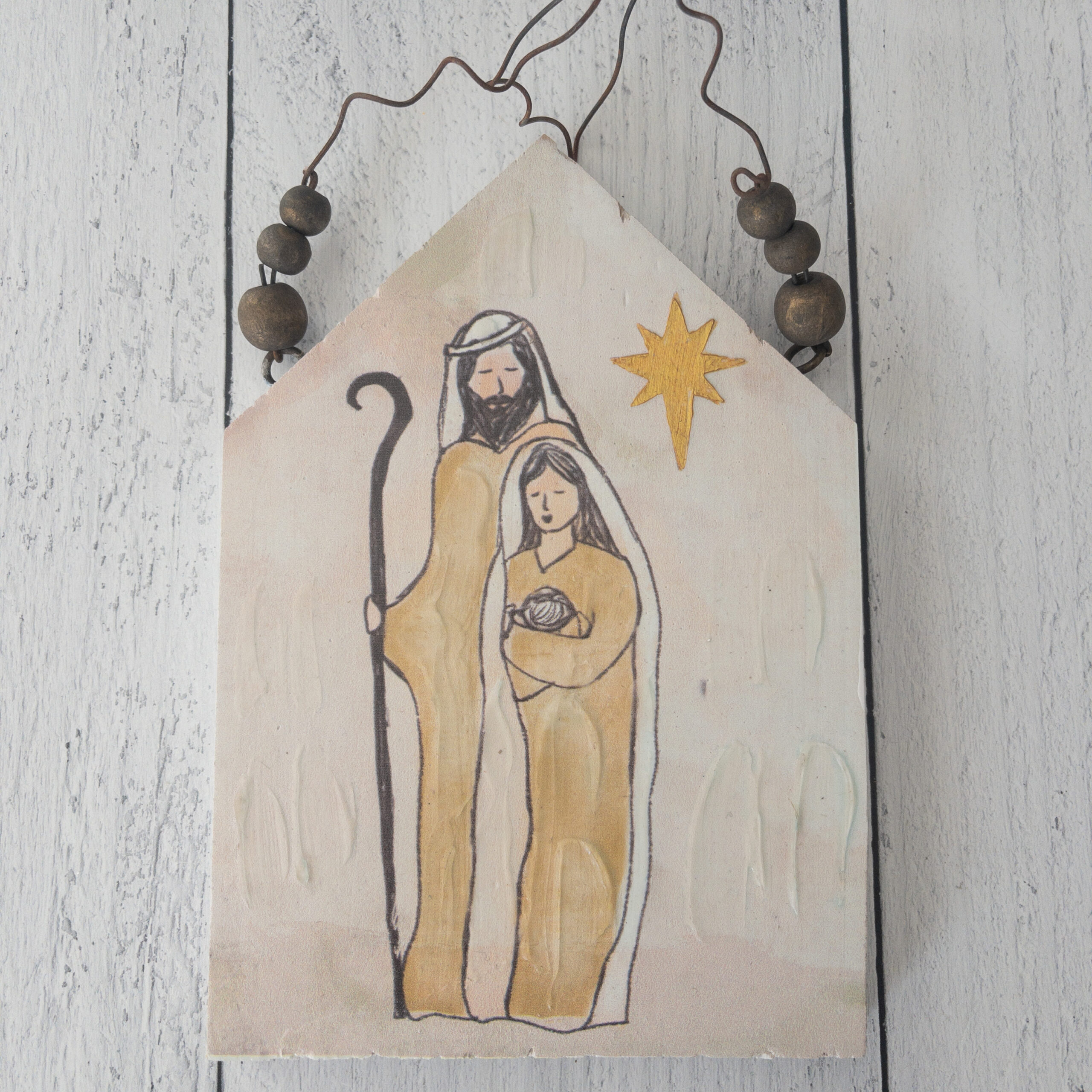 Wood and Metal Nativity - Image 3