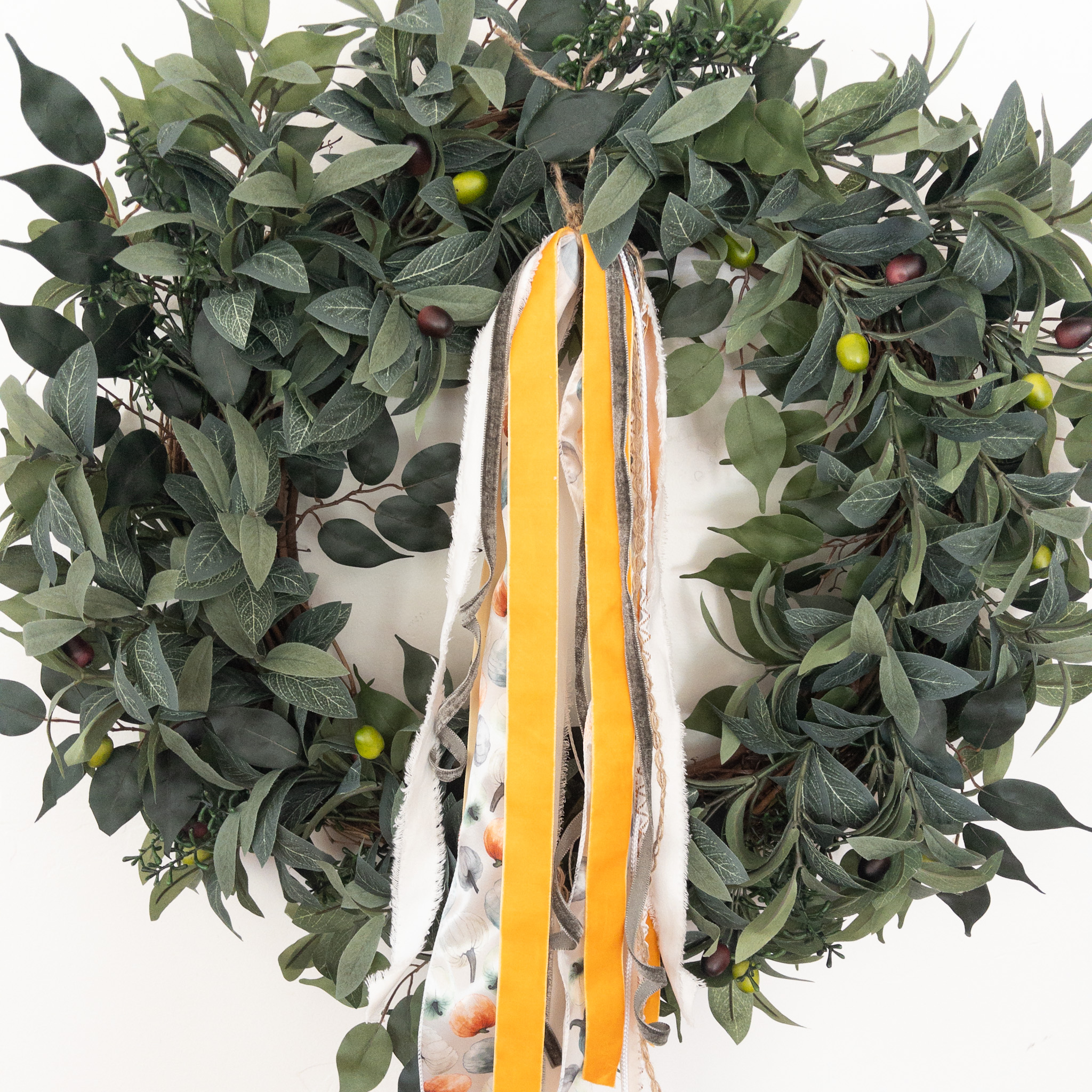Orange Blue Pumpkin Long Ribbon Set - Image 2