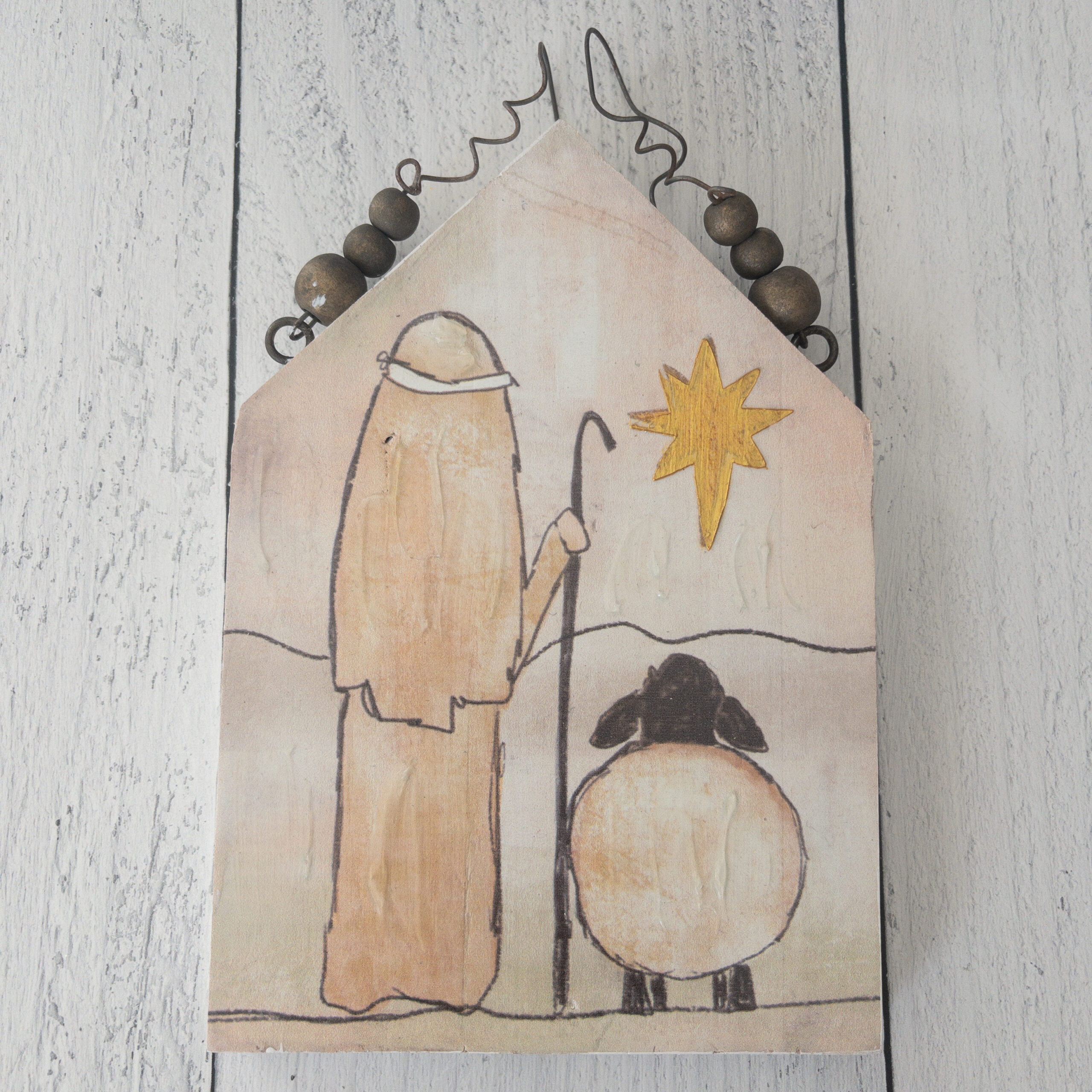 Wood and Metal Nativity - Image 2