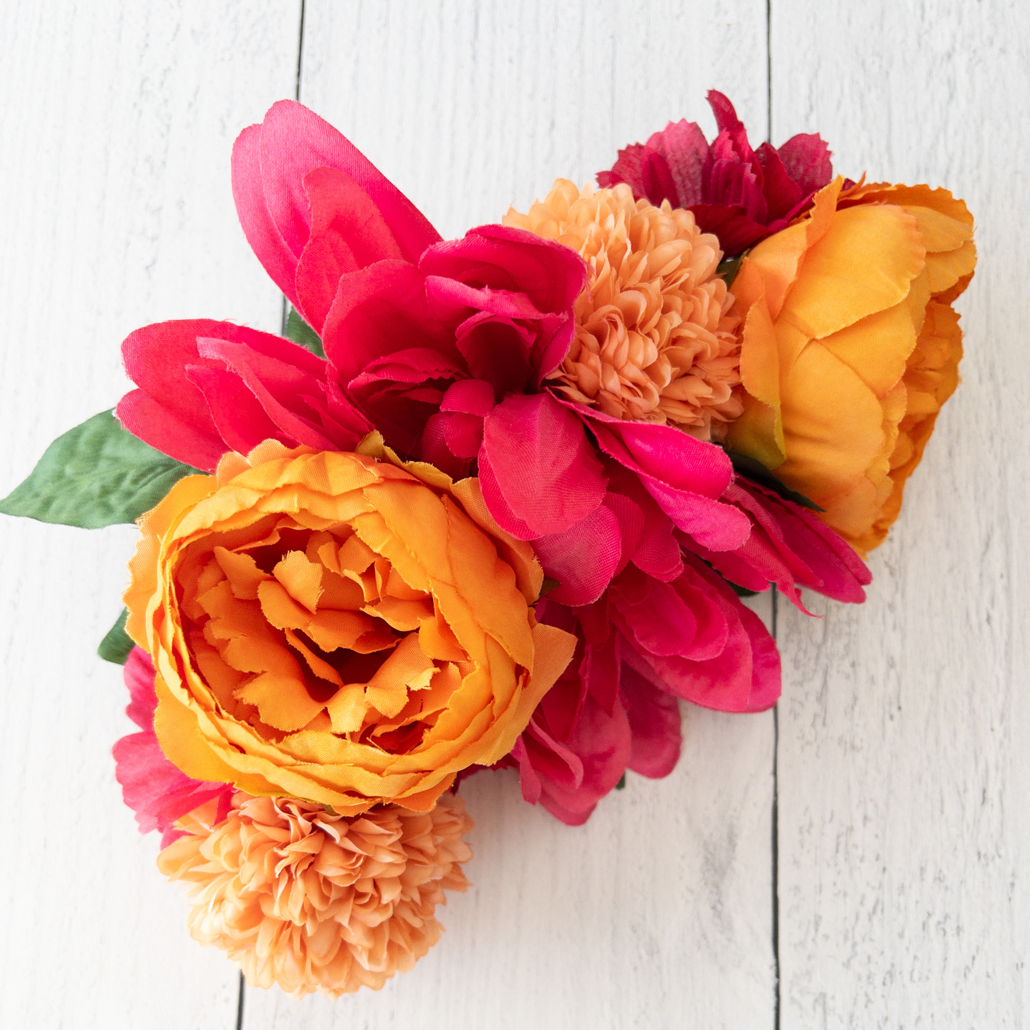 Raspberry Tangerine Floral Sections - Image 3