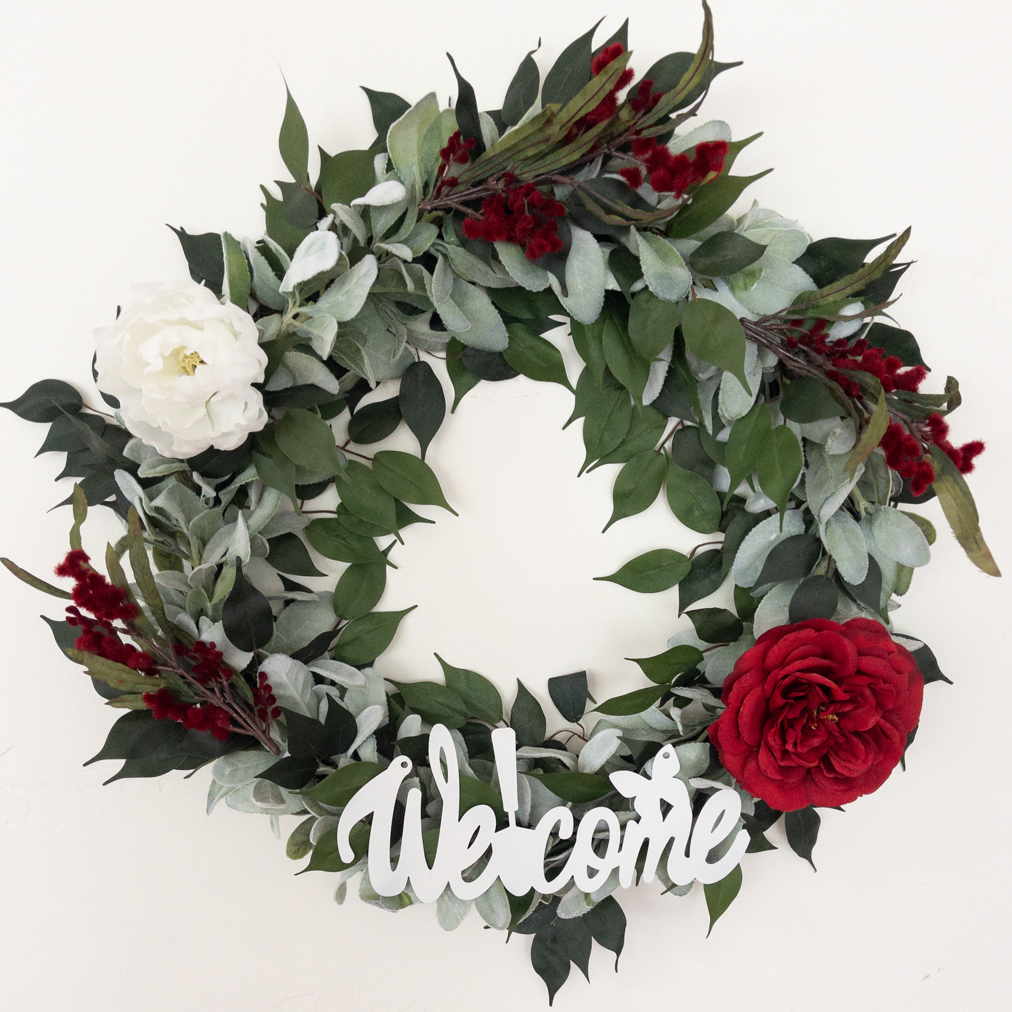 Red and White Welcome