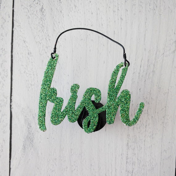 Glittered Enamel St Patrick’s Day Words - Image 5
