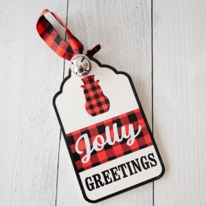 Large Holiday Message Tag